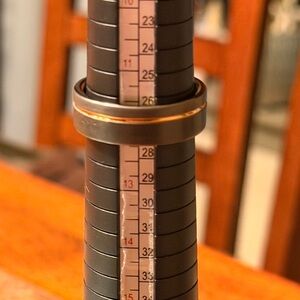 King Will Men's Tungsten Carbide Ring - Black and Gold ColorAccent Band Size 12